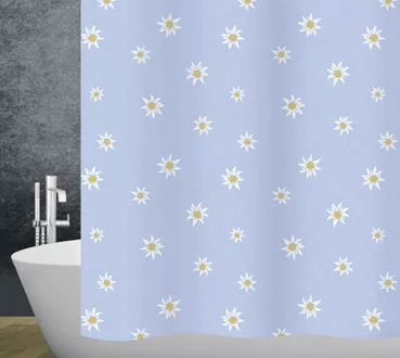 Rideau de douche textile Edelweiss
